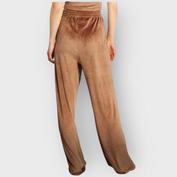 SKIMS Limited Edition Velour Wide Leg Sweatpants | Medium | Sienna High Rise - Picture 4 of 9